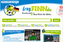 Kindersuchmaschine fragFINN.de
