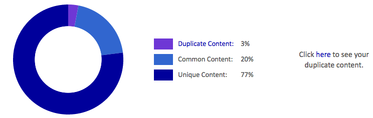 Siteliner Duplicate Content Analyse: Internen Duplicate Content finden